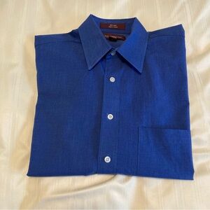 Nordstrom Boys Button-Down Dress Shirt Tailored Fit Size 18 100% Cotton